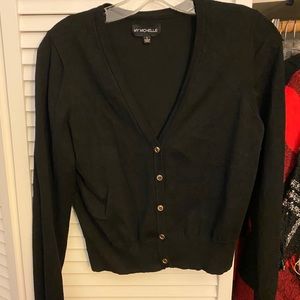 My Michelle cropped cardigan, black, size L